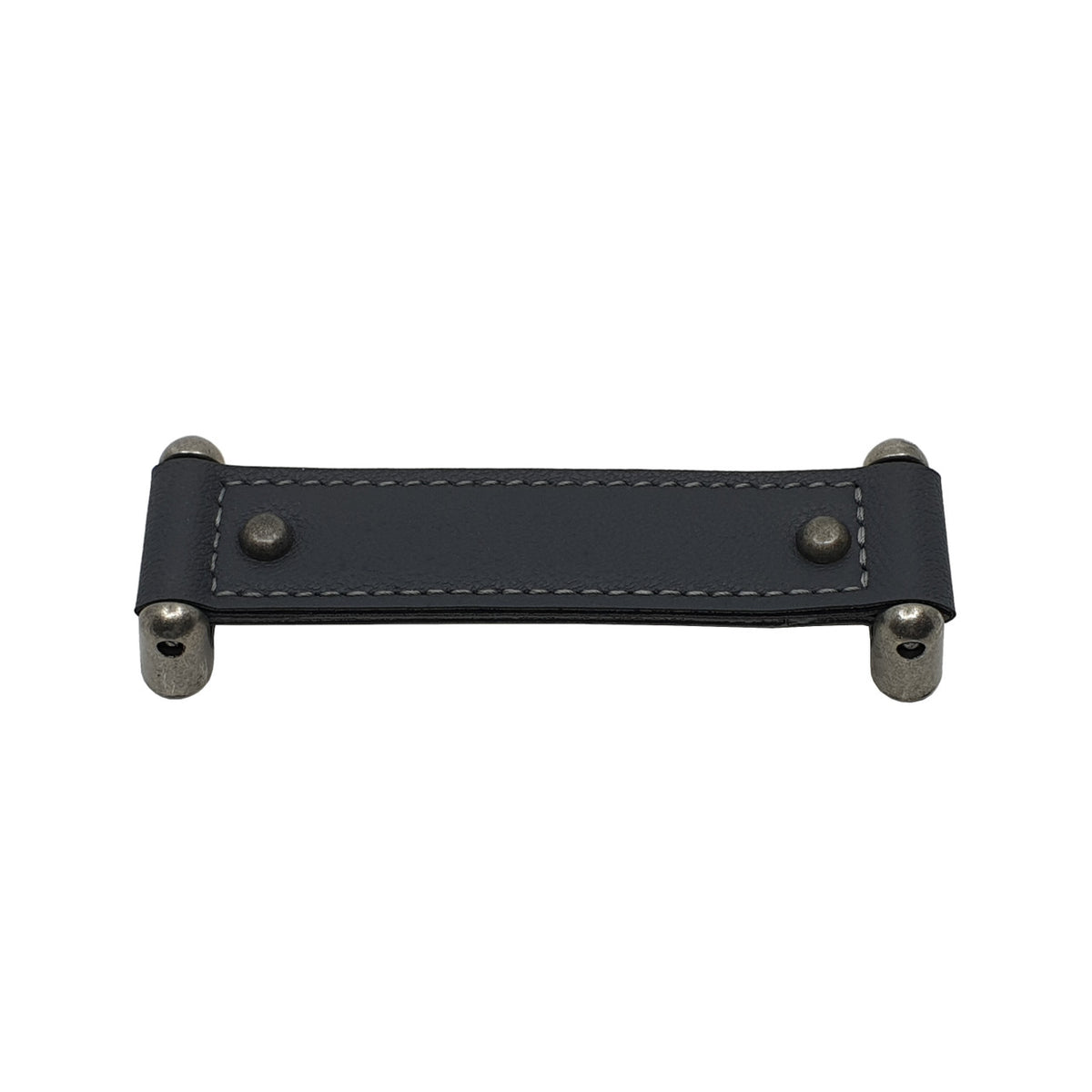 Topex W7020.16036: 160mm cc Dacia Cabinet Pull - Antique Silver & Grey Leather