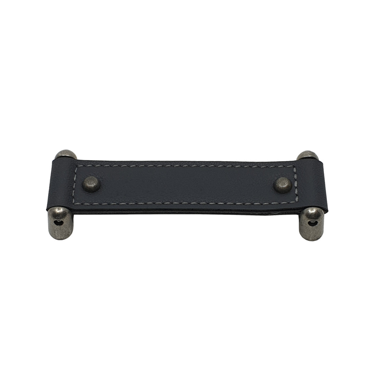 Topex W7020.16036: 160mm cc Dacia Cabinet Pull - Antique Silver & Grey Leather