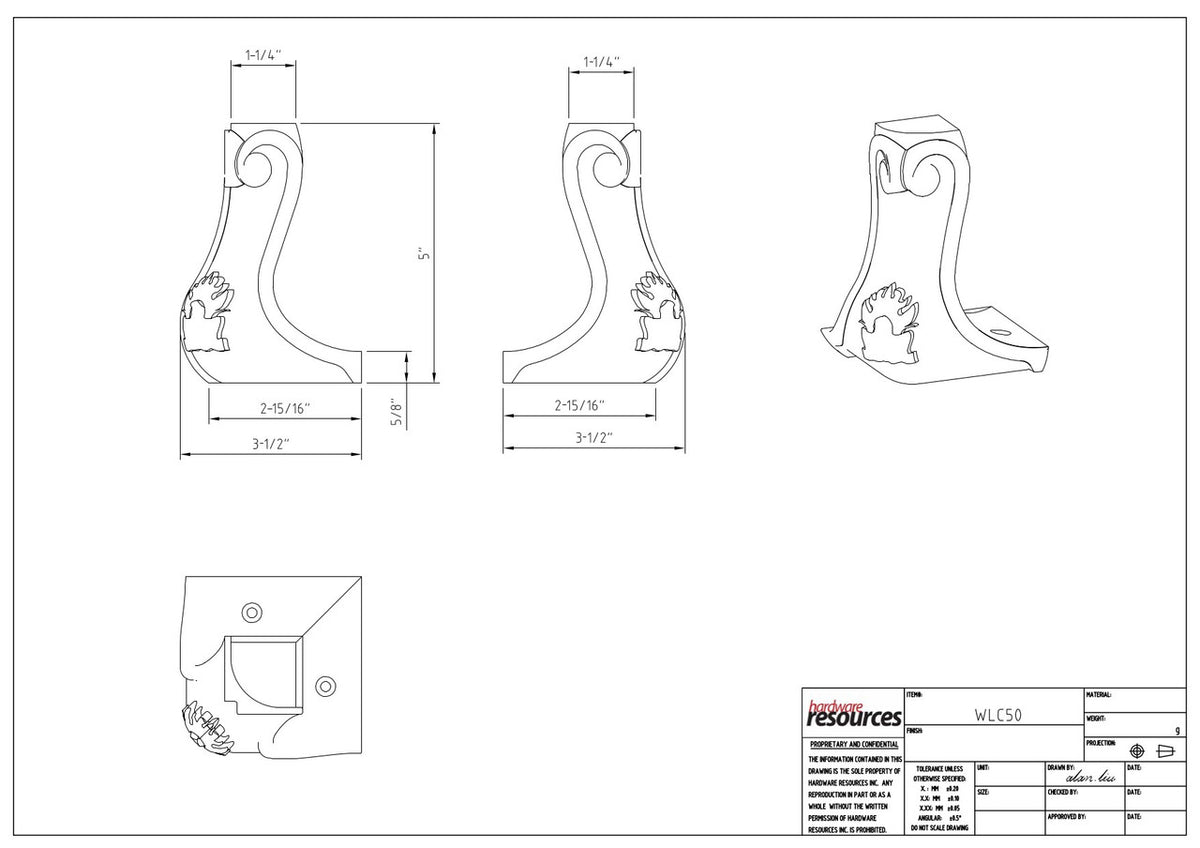 Specification Drawing