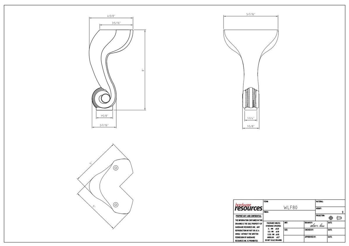 Specification Drawing