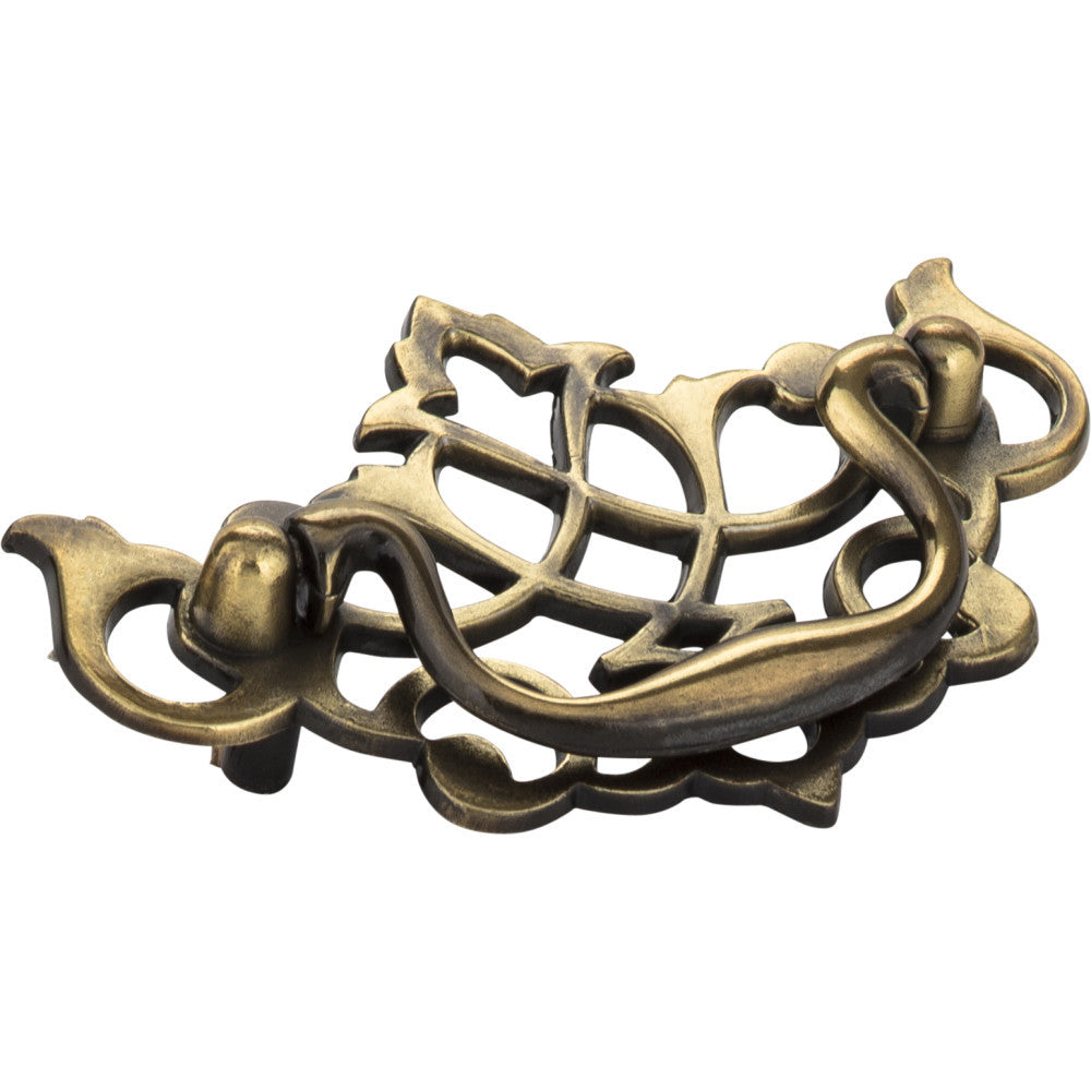 Elements WP150-AB: 3" cc Kingsport Drop Bail Cabinet Pull - Brushed Antique Brass