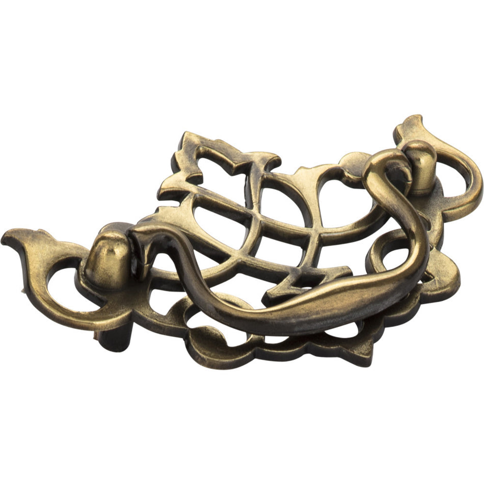 Elements WP150-AB: 3" cc Kingsport Drop Bail Cabinet Pull - Brushed Antique Brass