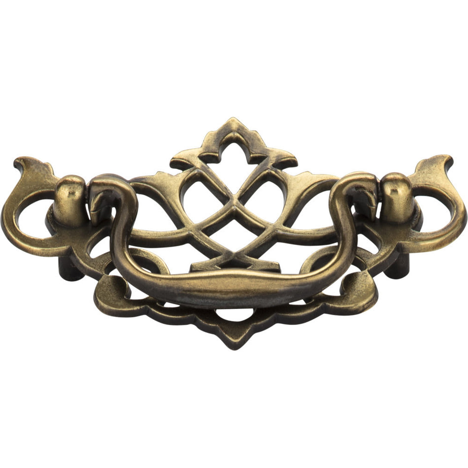 Elements WP150-AB: 3" cc Kingsport Drop Bail Cabinet Pull - Brushed Antique Brass