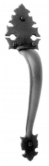 Acorn WP8BP: 13-1/2" Warwick Door Pull - Rough Iron