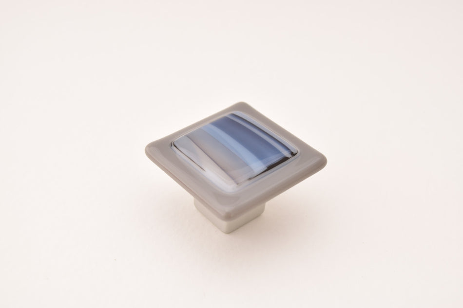 Grace White WST1: Weston 1 Cabinet Knob - Multi-hue/Grey