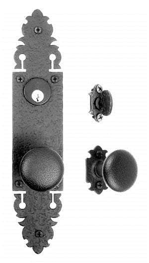 Acorn WUGBI: Double Knob/Single Escutcheon Entrance Lockset - Rough Iron