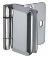 Sugatsune XL-GH03-48-8GC: 54mm Half Overlay Glass Door Hinge - Gold