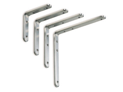 Sugatsune XL-SA01-120/S: 120mm Angle Bracket - Satin Stainless Steel