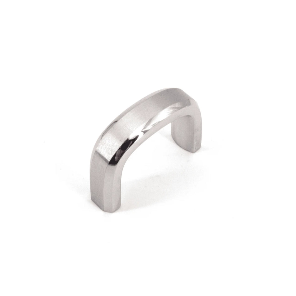 Sugatsune XL-JSR40TT: 32mm cc Curved Handle Pull - Mirror/Satin Stainless Steel