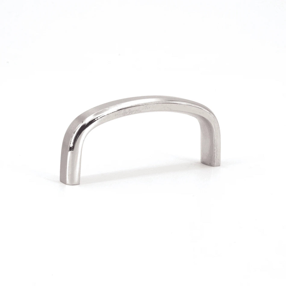 Sugatsune XL-JSR70TT: 64mm cc Curved Handle Pull - Mirror/Satin Stainless Steel