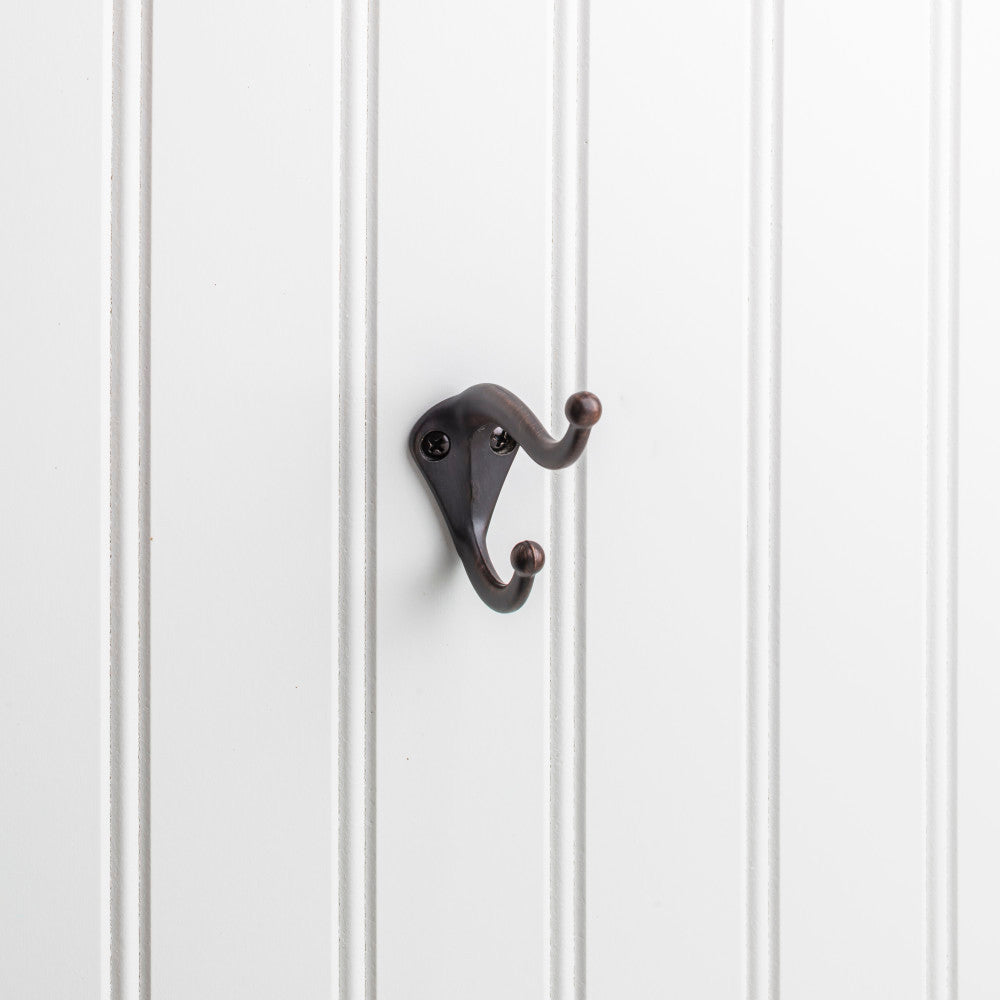 Elements YD10-231DBAC:  2-5/16" Double Wall Hook - Brushed Oil Rubbed Bronze
