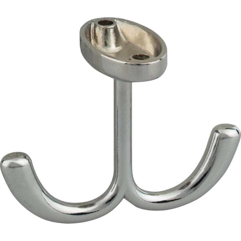 Elements YD20-156PC:  2" Double Undermount Undermount Hook - Polished Chrome