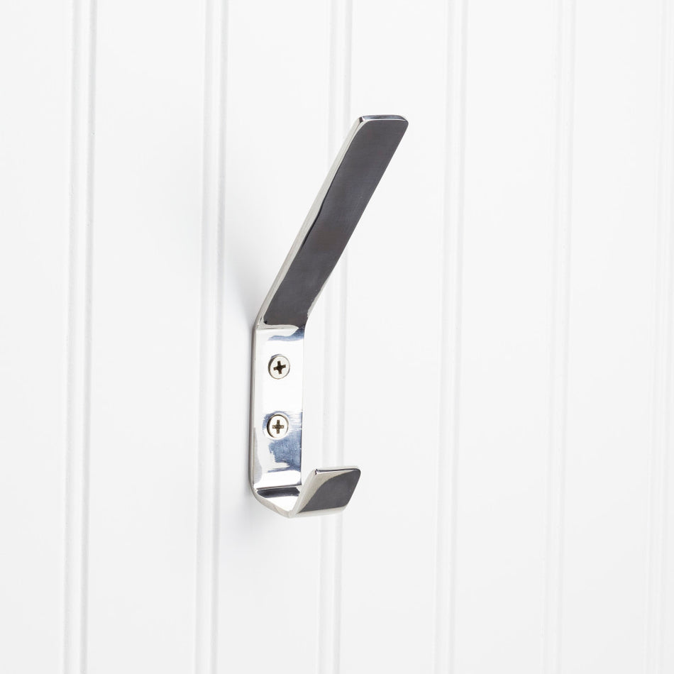 Elements YD35-556PSS:  5-9/16" Double Wall Hook - Polished Stainless Steel