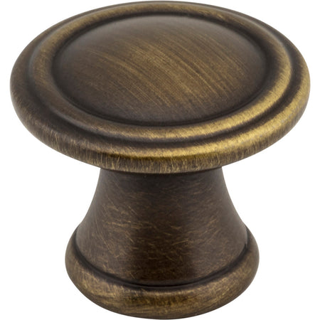 Jeffrey Alexander Z110-ABSB: 1-3/16" Cordova Round Cabinet Knob - Antique Brushed Satin Brass