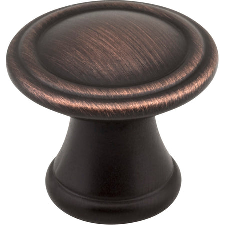 Jeffrey Alexander Z110-DBAC: 1-3/16" Cordova Round Cabinet Knob - Brushed Oil Rubbed Bronze