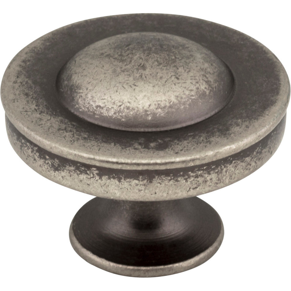 Jeffrey Alexander Z111-BNDL: 1-1/4" Cordova Round Cabinet Knob - Distressed Pewter