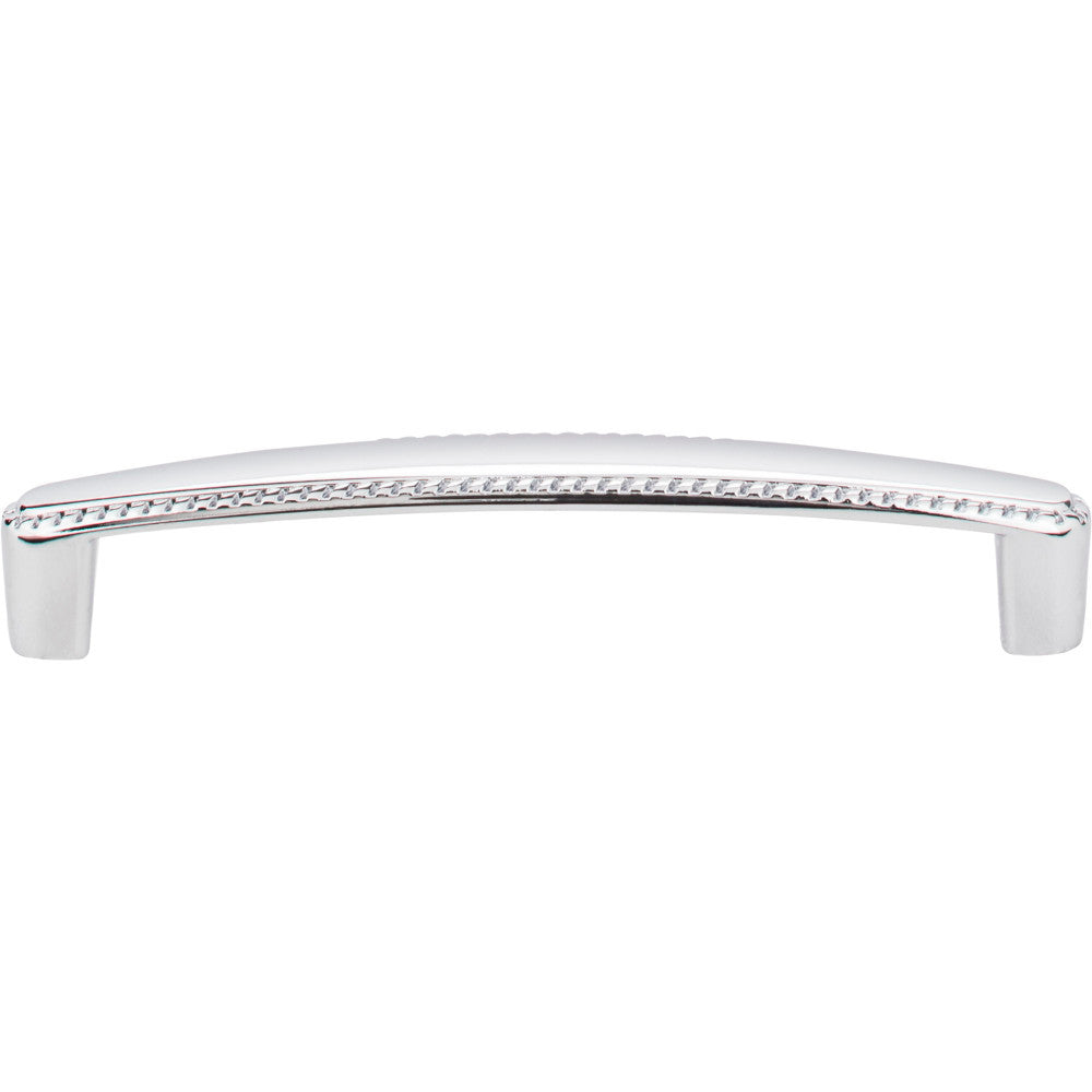 Elements Z115-128PC: 128 mm cc Lindos Bar Cabinet Pull - Polished Chrome