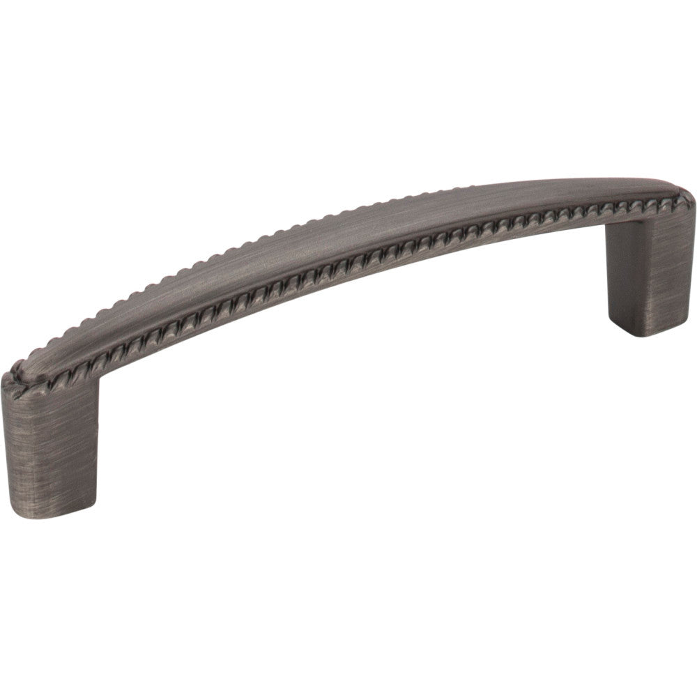 Elements Z115-96BNBDL: 96 mm cc Lindos Bar Cabinet Pull - Brushed Pewter