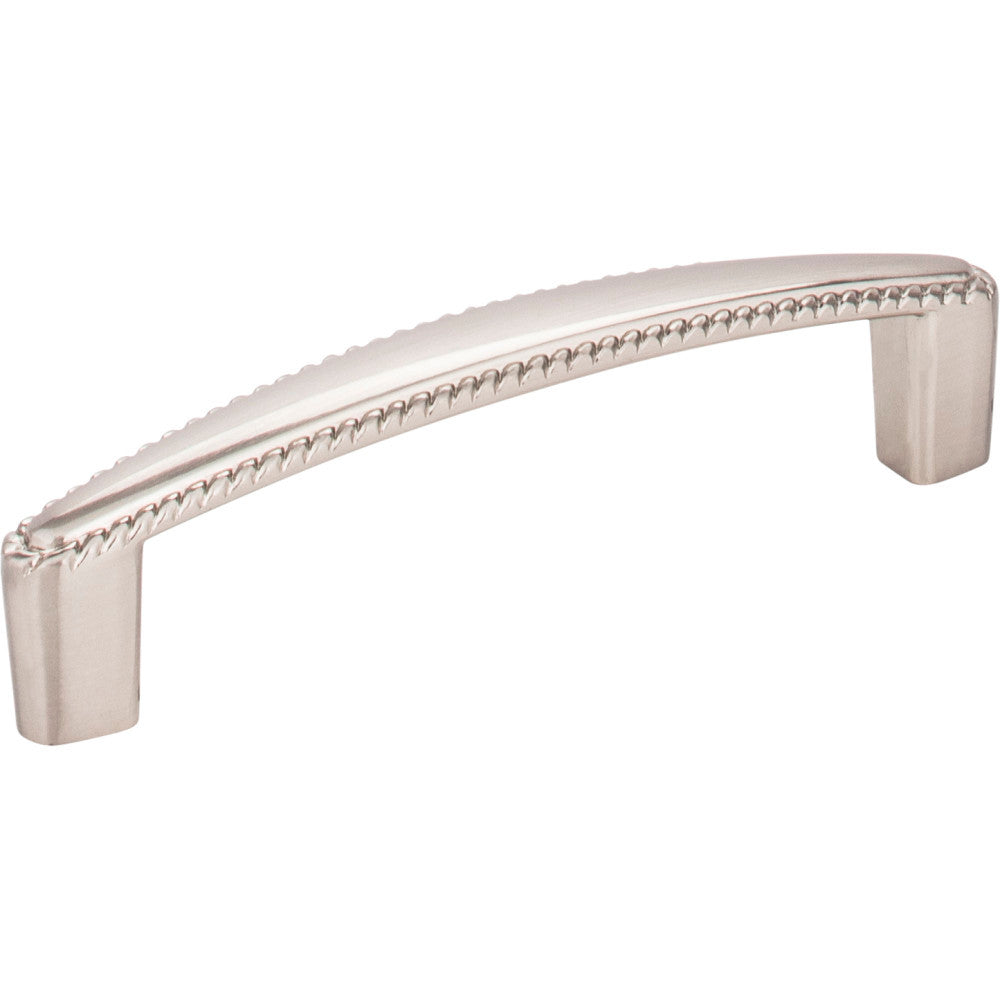 Elements Z115-96SN: 96 mm cc Lindos Bar Cabinet Pull - Satin Nickel