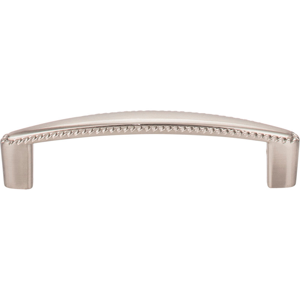 Elements Z115-96SN: 96 mm cc Lindos Bar Cabinet Pull - Satin Nickel
