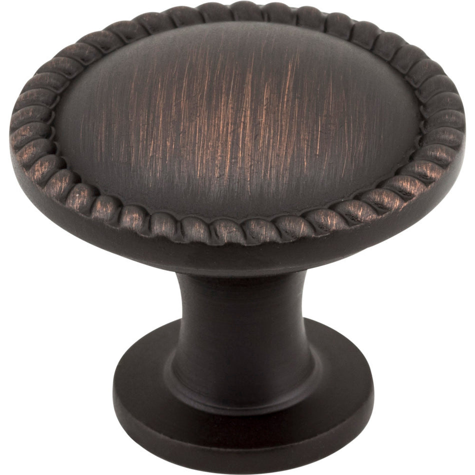 Elements Z115DBAC: 1-1/4" Lindos Round Cabinet Knob - Brushed Oil Rubbed Bronze
