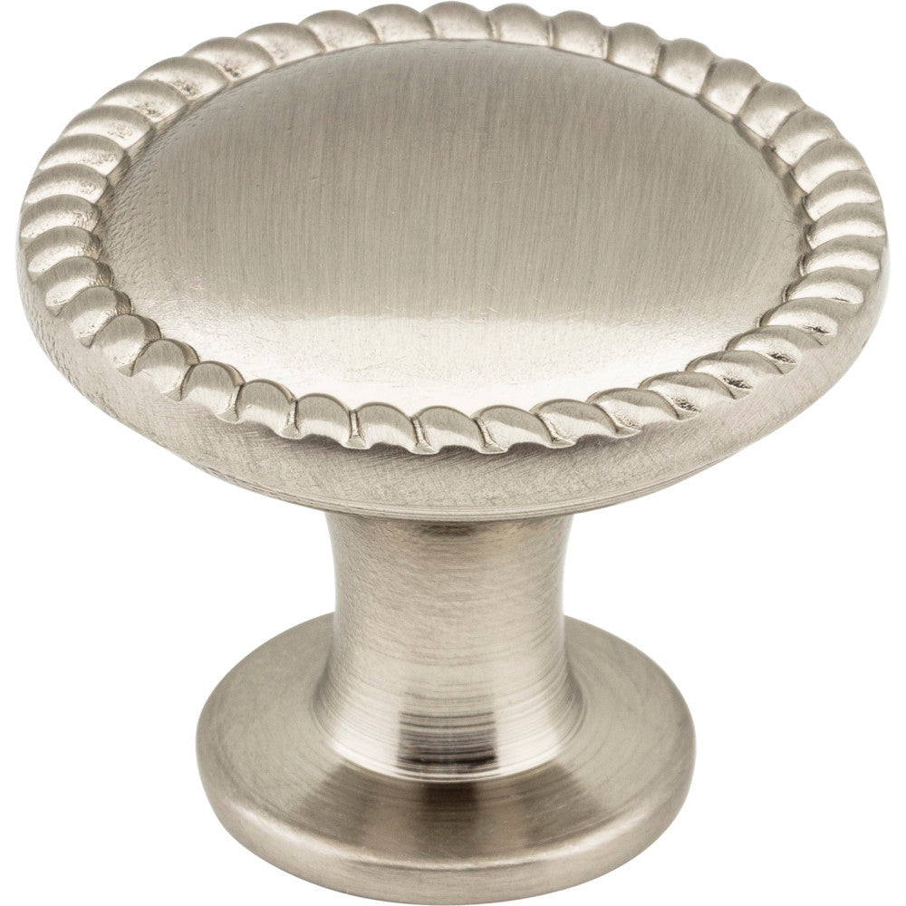 Elements Z115SN: 1-1/4" Lindos Round Cabinet Knob - Satin Nickel