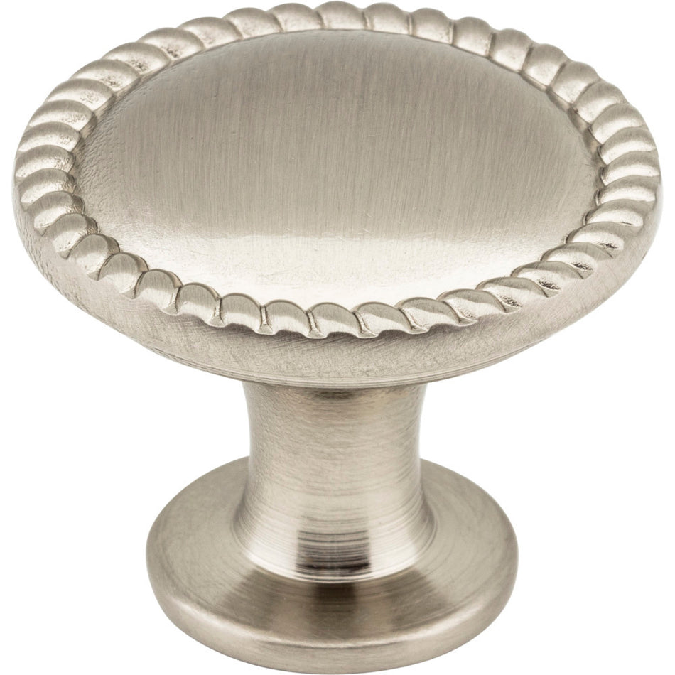 Elements Z115SN: 1-1/4" Lindos Round Cabinet Knob - Satin Nickel