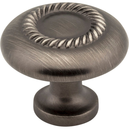 Elements Z118-BNBDL: 1-1/4" Cypress Round Cabinet Knob - Brushed Pewter