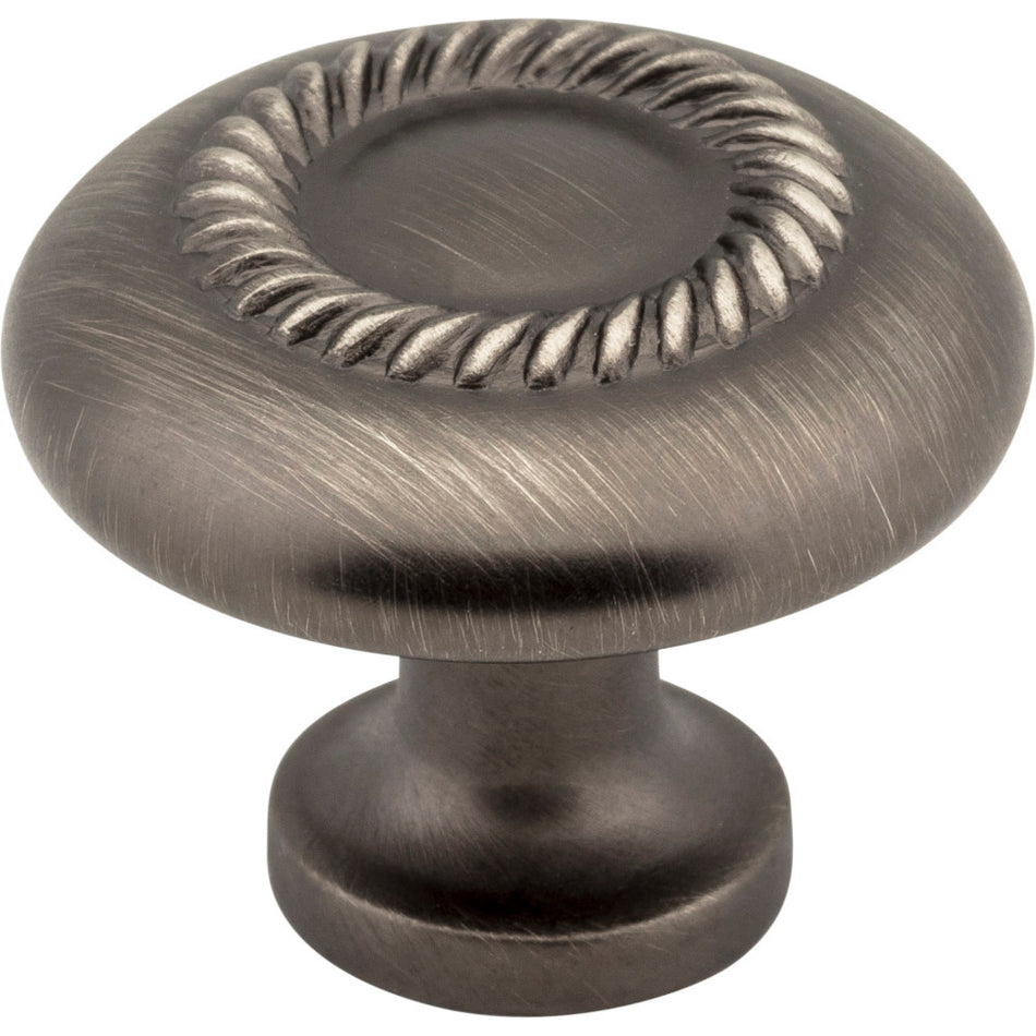 Elements Z118-BNBDL: 1-1/4" Cypress Round Cabinet Knob - Brushed Pewter