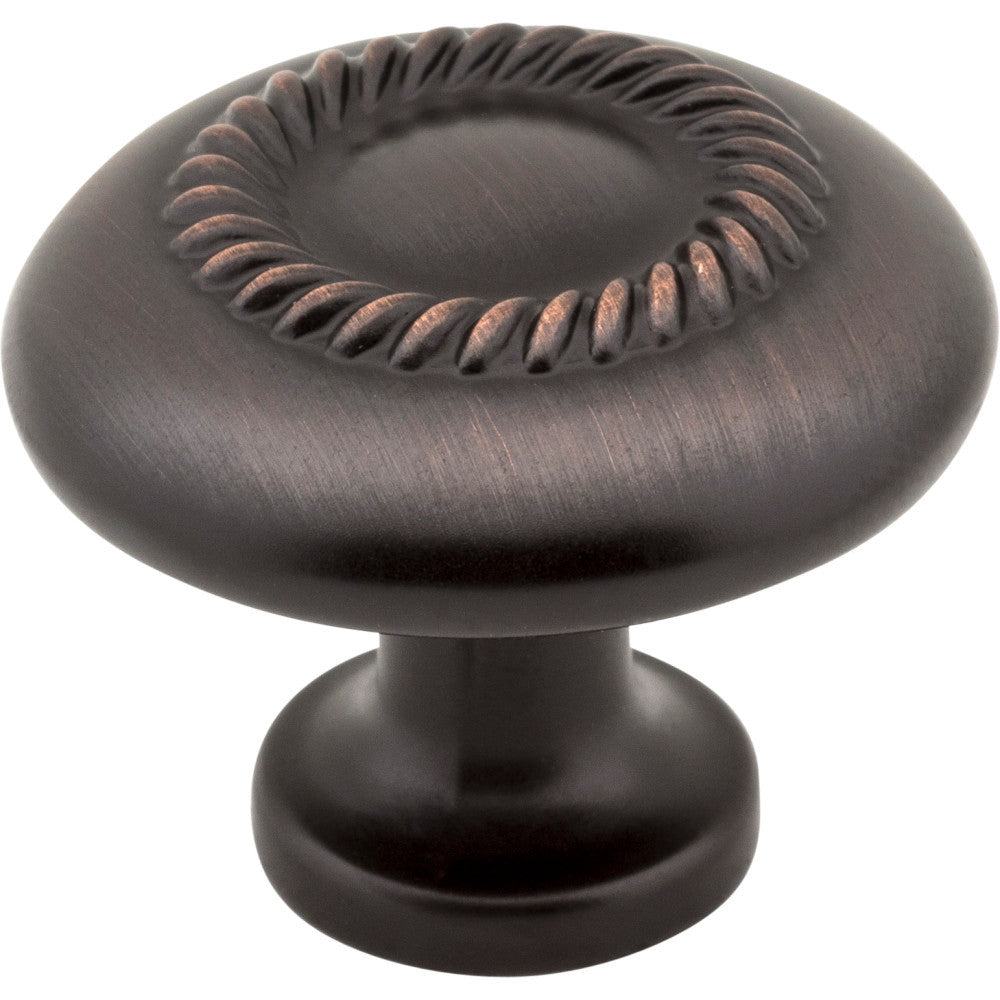 Elements Z118-DBAC: 1-1/4" Cypress Round Cabinet Knob - Brushed Oil Rubbed Bronze