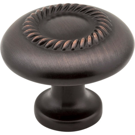 Elements Z118-DBAC: 1-1/4" Cypress Round Cabinet Knob - Brushed Oil Rubbed Bronze