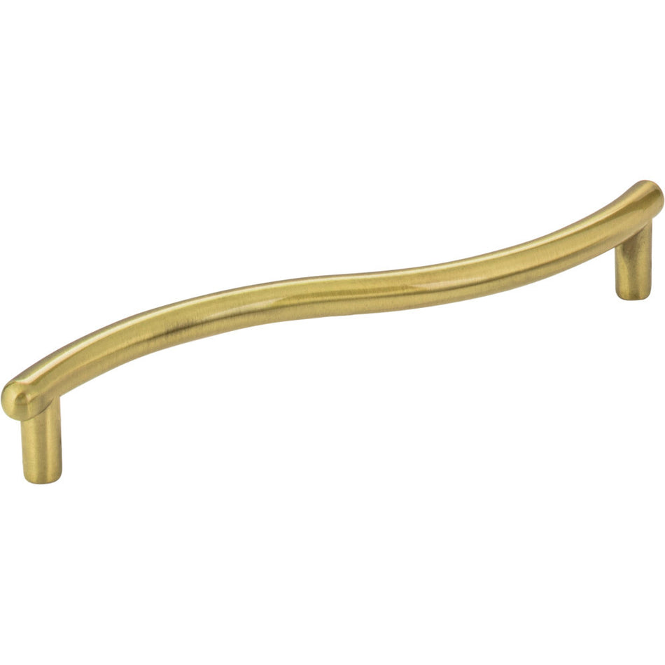 Elements Z205BB: 128 mm cc Capri Bar Cabinet Pull - Brushed Brass