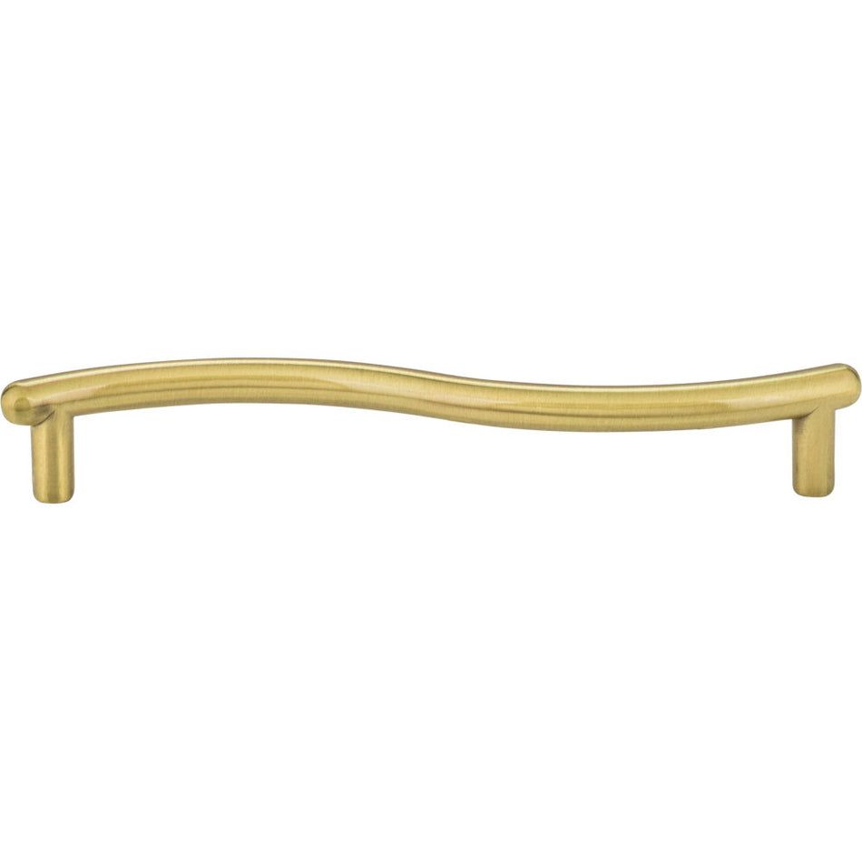 Elements Z205BB: 128 mm cc Capri Bar Cabinet Pull - Brushed Brass