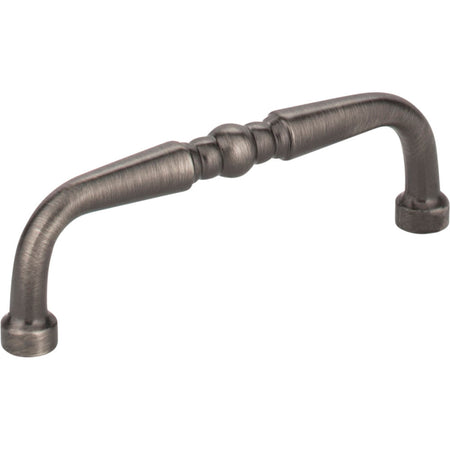 Elements Z259-3BNBDL: 3" cc Madison D-Handle Cabinet Pull - Brushed Pewter
