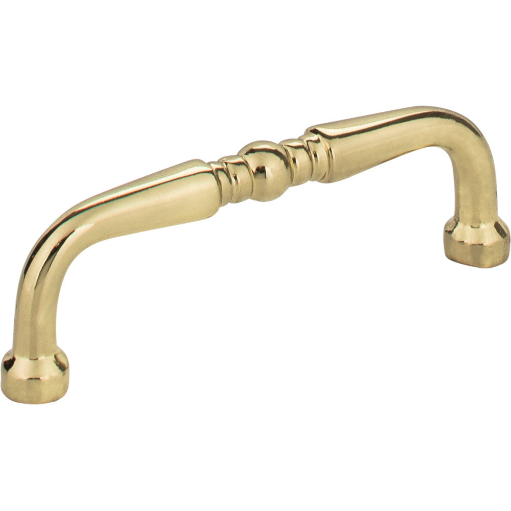 Elements Z259-3PB: 3" cc Madison D-Handle Cabinet Pull - Polished Brass