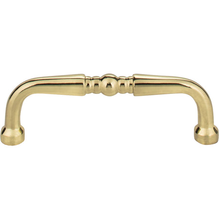 Elements Z259-3PB: 3" cc Madison D-Handle Cabinet Pull - Polished Brass