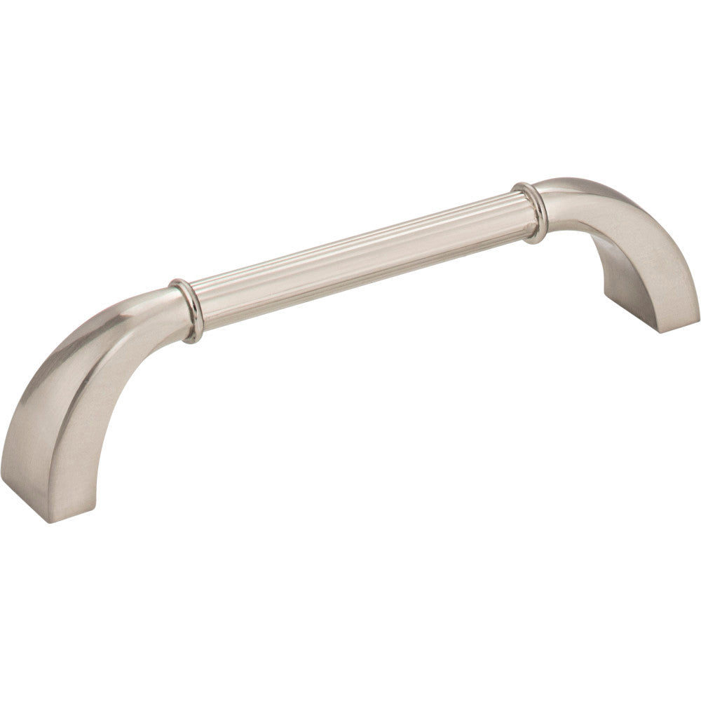Jeffrey Alexander Z281-128SN: 128mm cc Cordova D-Handle Cabinet Pull - Satin Nickel