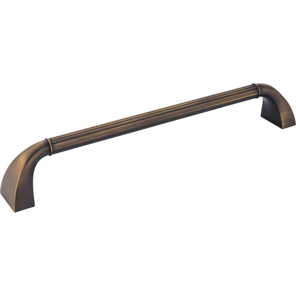 Jeffrey Alexander Z281-12ABSB: 12" cc Cordova D-Handle Appliance Pull - Antique Brushed Satin Brass