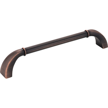 Jeffrey Alexander Z281-160DBAC: 160mm cc Cordova D-Handle Cabinet Pull - Brushed Oil Rubbed Bronze