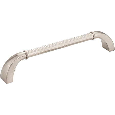 Jeffrey Alexander Z281-160SN: 160mm cc Cordova D-Handle Cabinet Pull - Satin Nickel