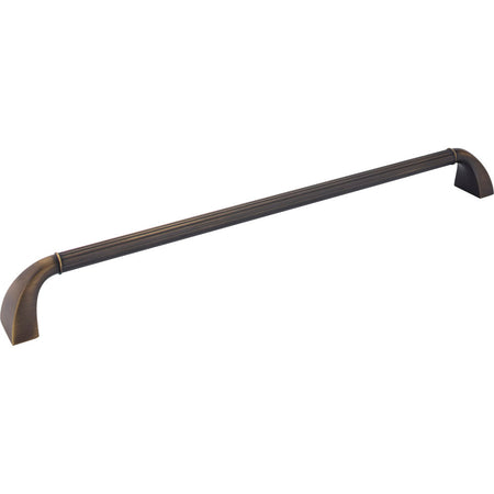Jeffrey Alexander Z281-18ABSB: 18" cc Cordova D-Handle Appliance Pull - Antique Brushed Satin Brass