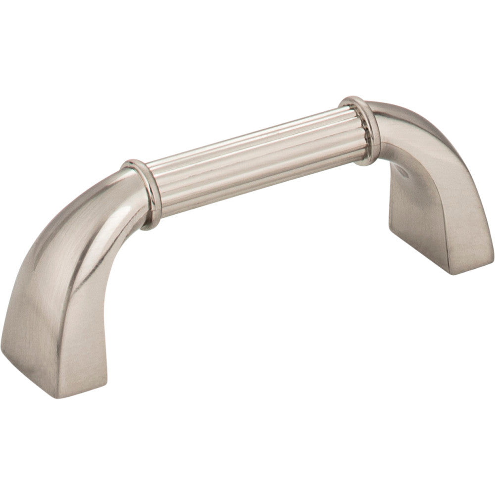 Jeffrey Alexander Z281-SN: 3" cc Cordova D-Handle Cabinet Pull - Satin Nickel