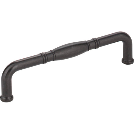 Jeffrey Alexander Z290-128-DACM: 128mm cc Durham D-Handle Cabinet Pull - Gun Metal