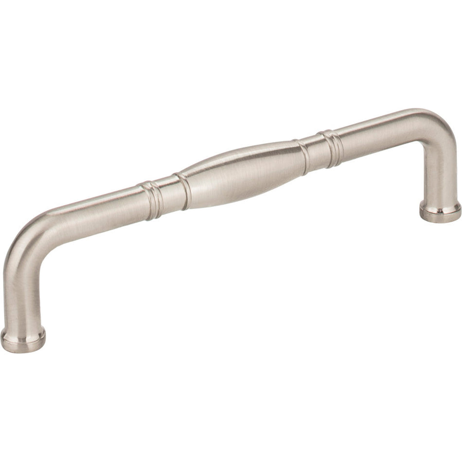 Jeffrey Alexander Z290-128-SN: 128mm cc Durham D-Handle Cabinet Pull - Satin Nickel