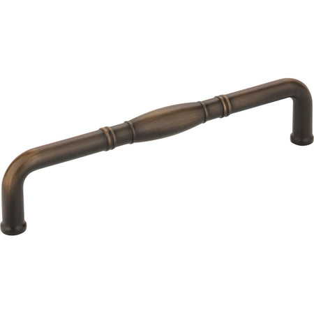 Jeffrey Alexander Z290-160-ABSB: 160mm cc Durham D-Handle Cabinet Pull - Antique Brushed Satin Brass