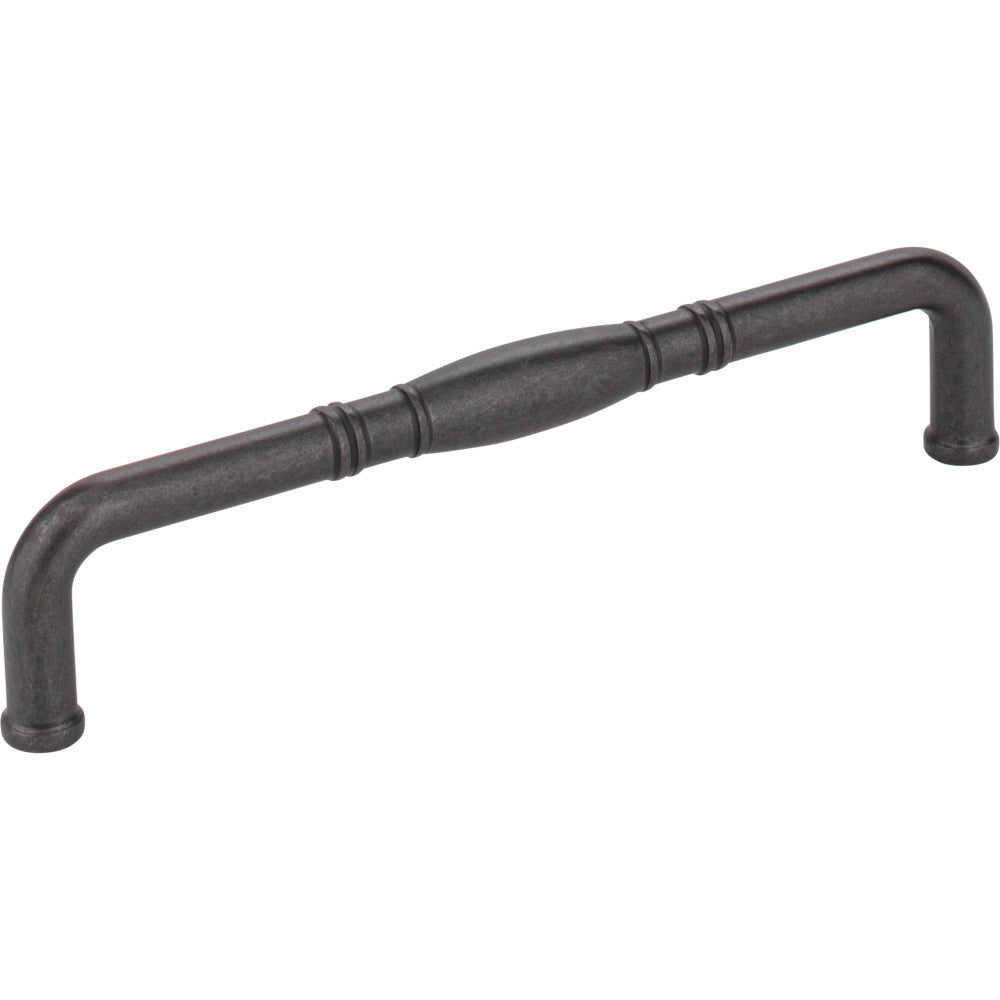 Jeffrey Alexander Z290-160-DACM: 160mm cc Durham D-Handle Cabinet Pull - Gun Metal