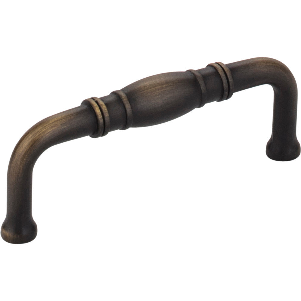 Jeffrey Alexander Z290-3-ABSB: 3" cc Durham D-Handle Cabinet Pull - Antique Brushed Satin Brass