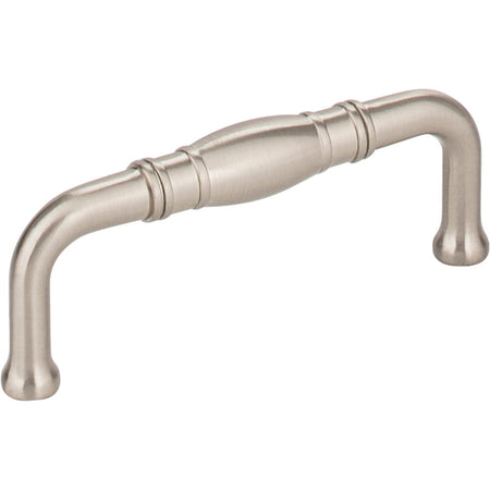 Jeffrey Alexander Z290-3-SN: 3" cc Durham D-Handle Cabinet Pull - Satin Nickel