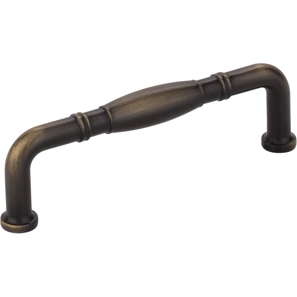 Jeffrey Alexander Z290-96-ABSB: 96mm cc Durham D-Handle Cabinet Pull - Antique Brushed Satin Brass