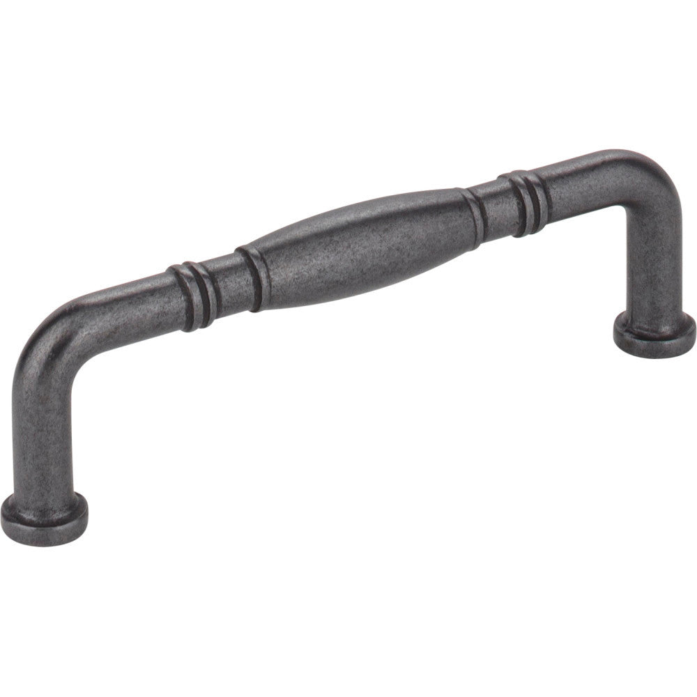 Jeffrey Alexander Z290-96-DACM: 96mm cc Durham D-Handle Cabinet Pull - Gun Metal